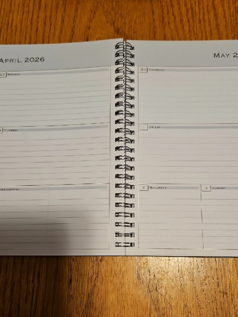 Blue Sky Spiral-Bound 2026 Planner in Black